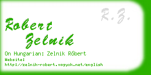 robert zelnik business card