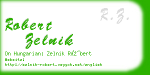 robert zelnik business card
